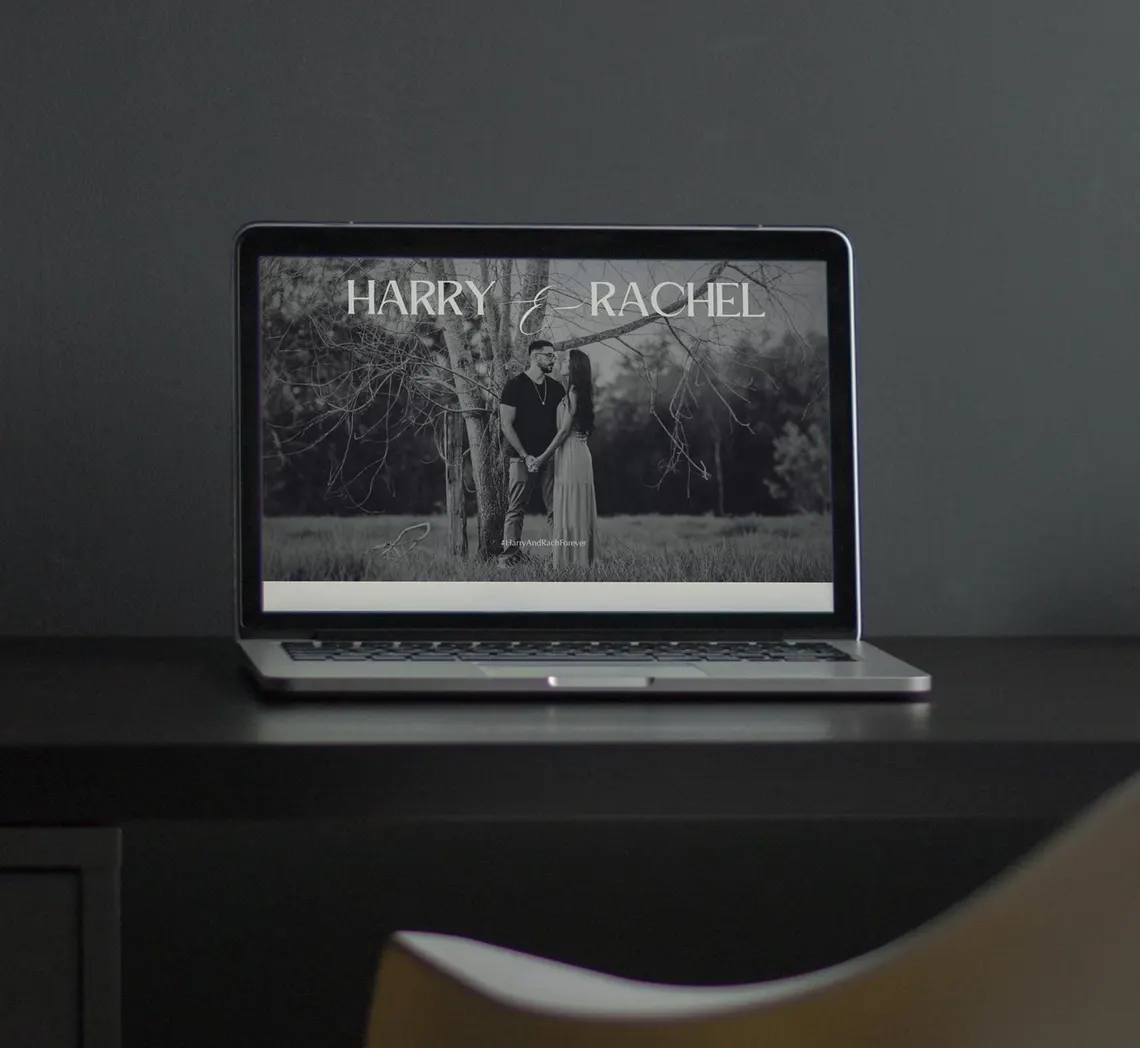 Black & White Wedding Website (Canva Editable) - Image 3